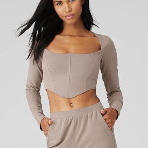 Alo yoga soft sculpt long sleeve top size M